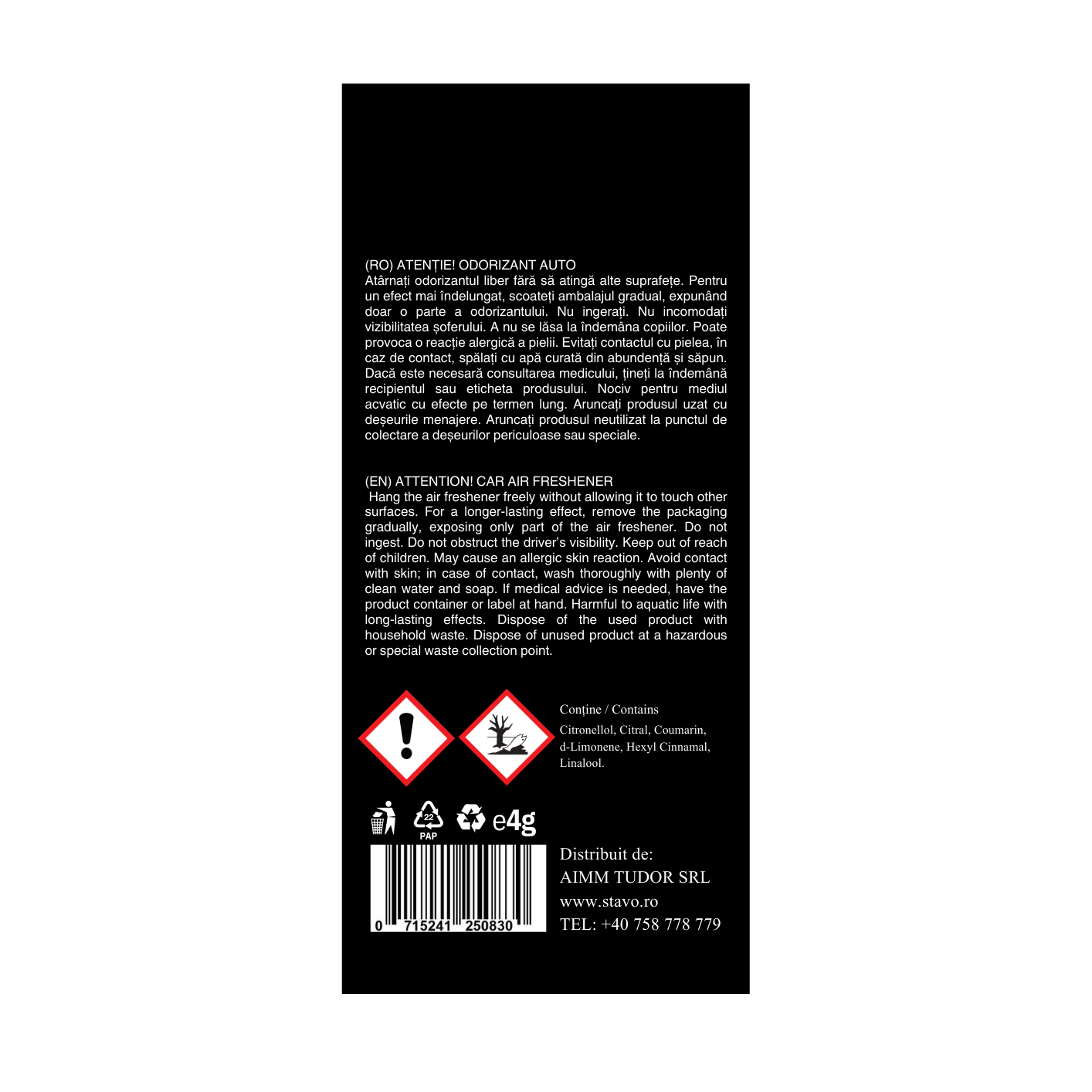 Odorizant auto STRONG