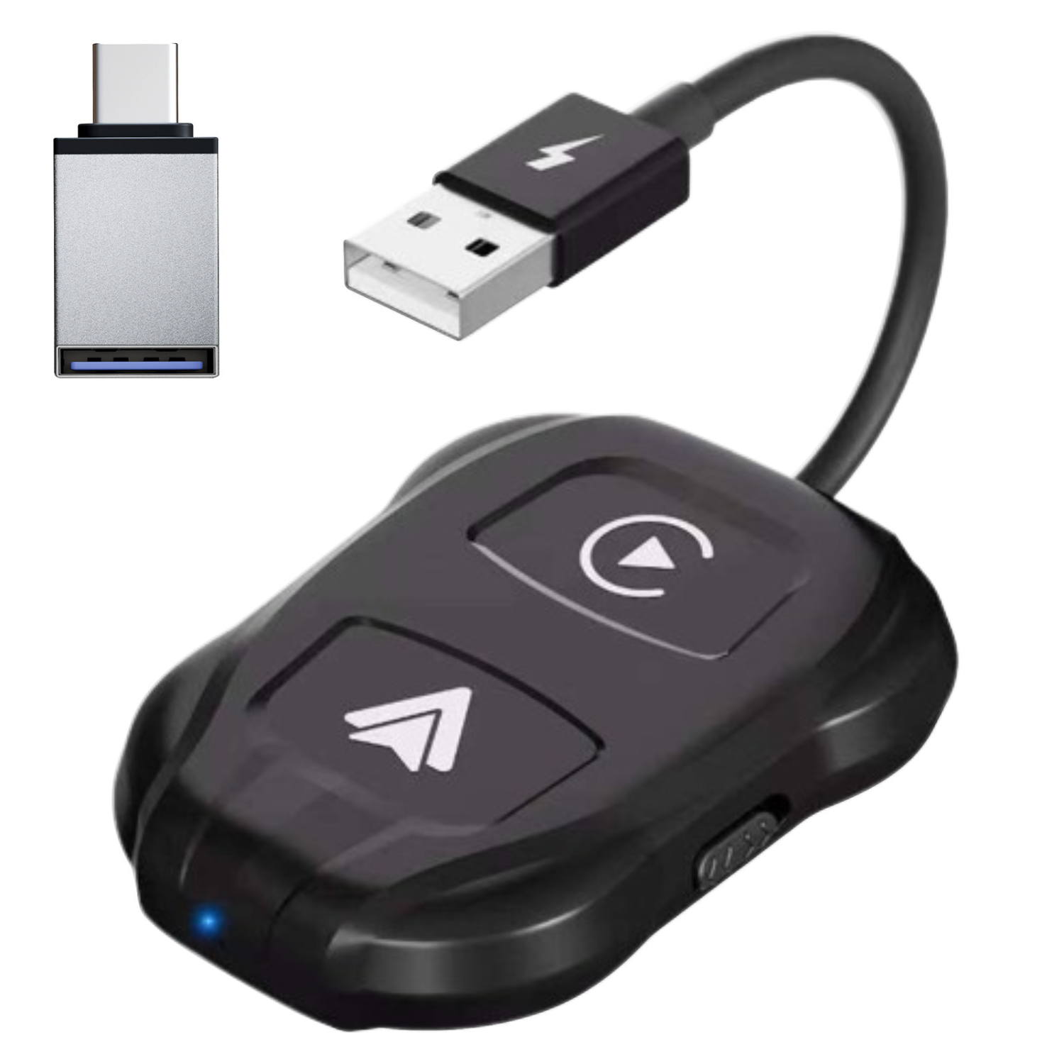 Adaptor Apple CarPlay si Android Auto Luxena® — Transformă Conexiunea cu Fir în Wireless, Plug & Play