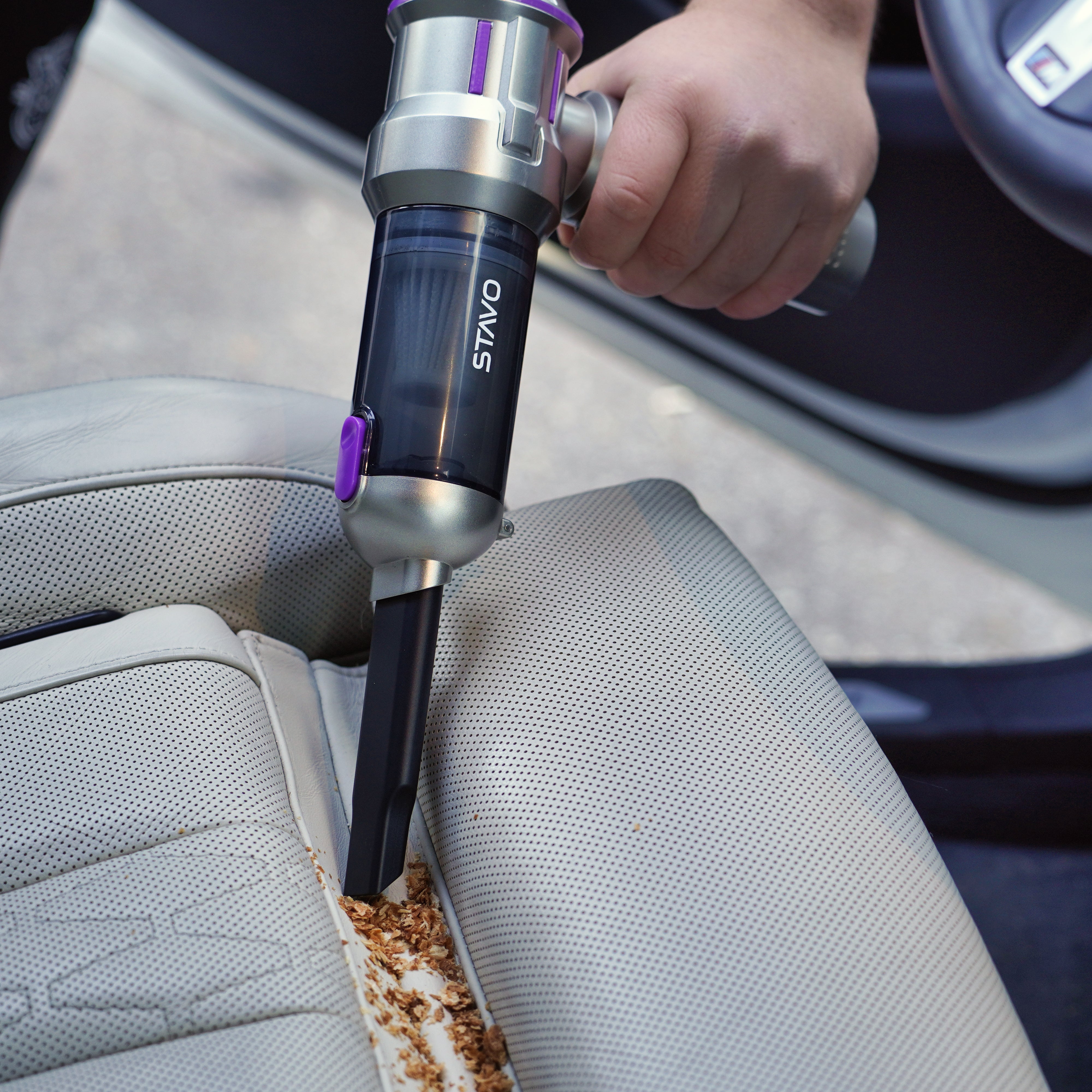 Aspirator auto AirPro4 Argintiu/Mov