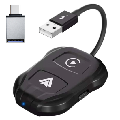 Adaptor Apple CarPlay si Android Auto Luxena® — Transformă Conexiunea cu Fir în Wireless, Plug & Play