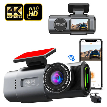 Pachet Aspirator AirPro4 Argintiu/Mov + Camera Auto 4K fata + Camera Auto 1080P spate WIFI + Card Memorie 64GB